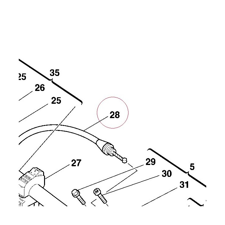 Throttle transmission 65610321A