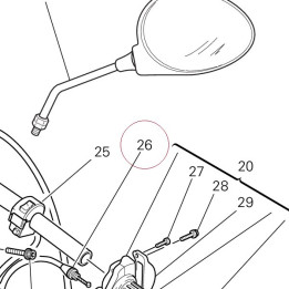 Throttle cable 65610362A