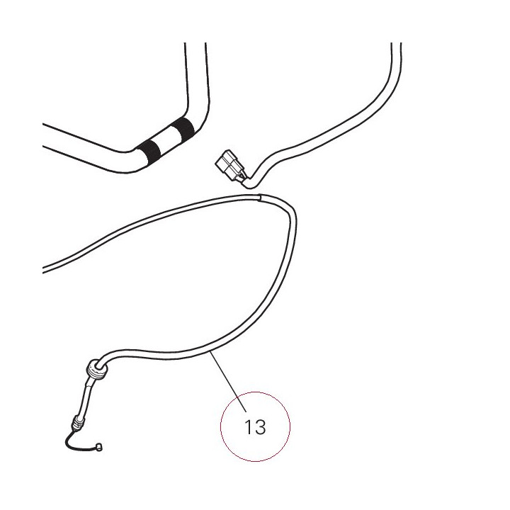 Throttle cable 65611021B