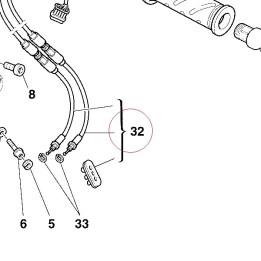 Cable, throttle & starter 65620011A