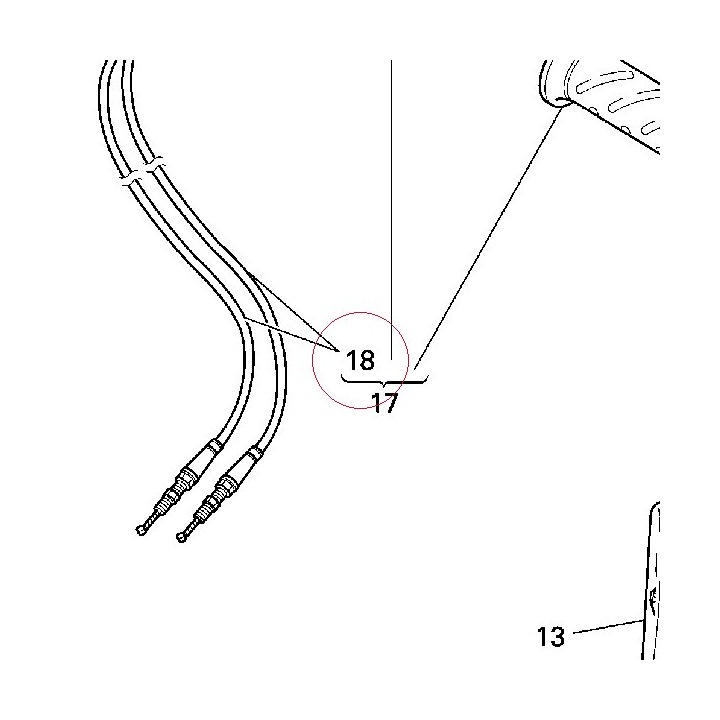 Throttle cable 65620681A