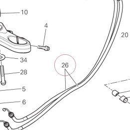 Throttle cable 65620732A