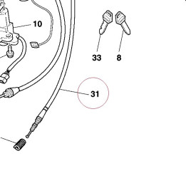Cable assembly, starter 65710171A