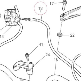 Cable assembly, starter 65710221A