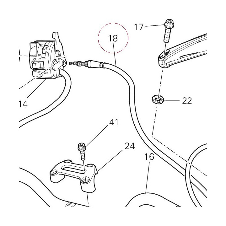 Cable assembly, starter 65710221A