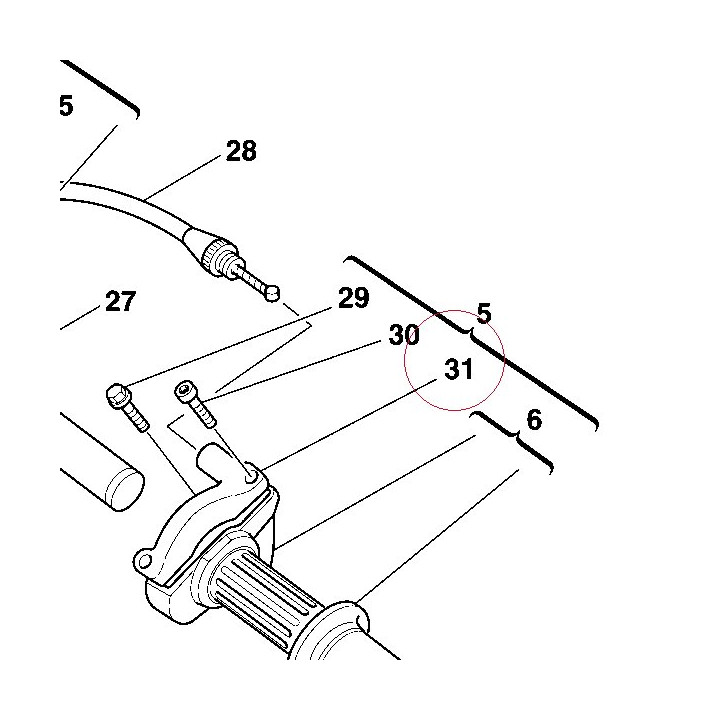 Cap, grip upper 65840021A