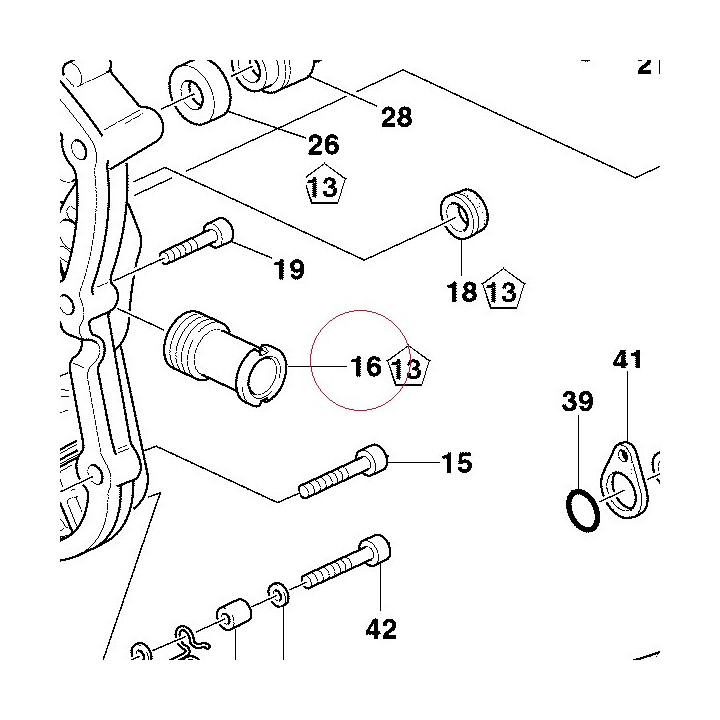 Water pump delivery pipe union 66810012A