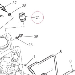 Nipple, hose 66810501B