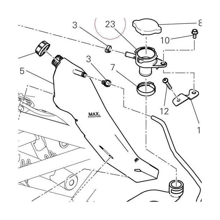 Supt, filler neck 66840011A