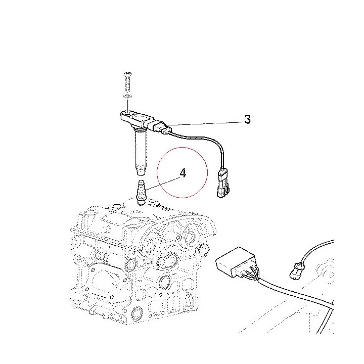 Spark plug 67040301A