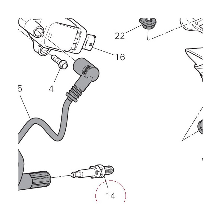 Spark plug ngk MAR10A-J 67040381A