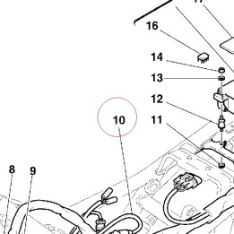 Head spark plug wiring 67110081A