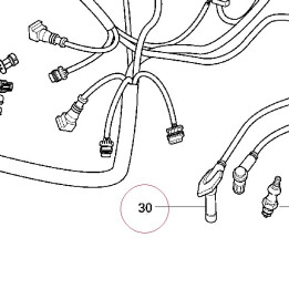Right spark plug cable 67110221A