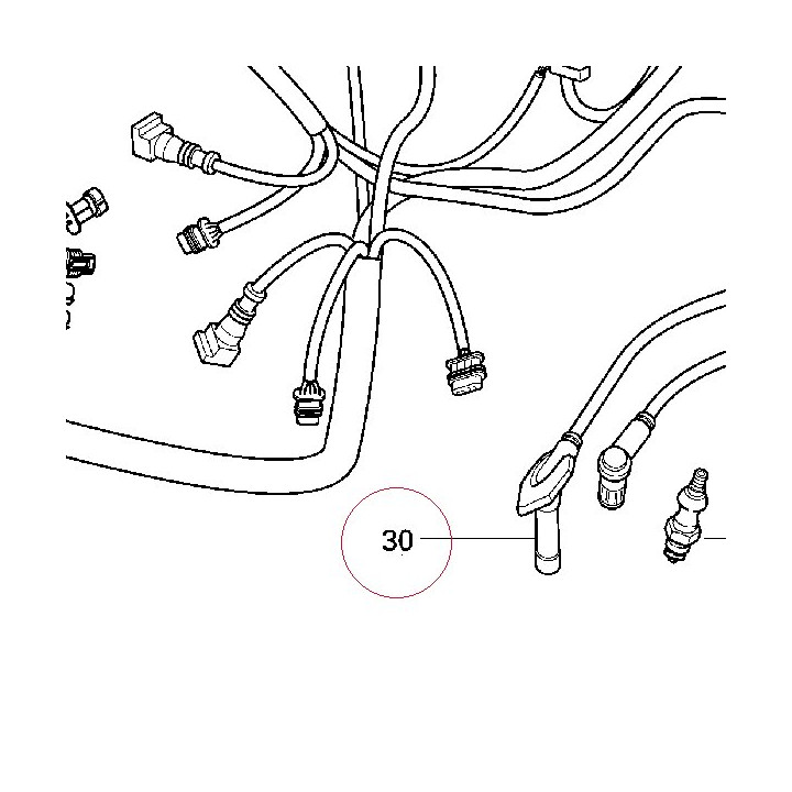 Right spark plug cable 67110221A