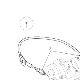 Cable, vertical head spark plug right 67110241A