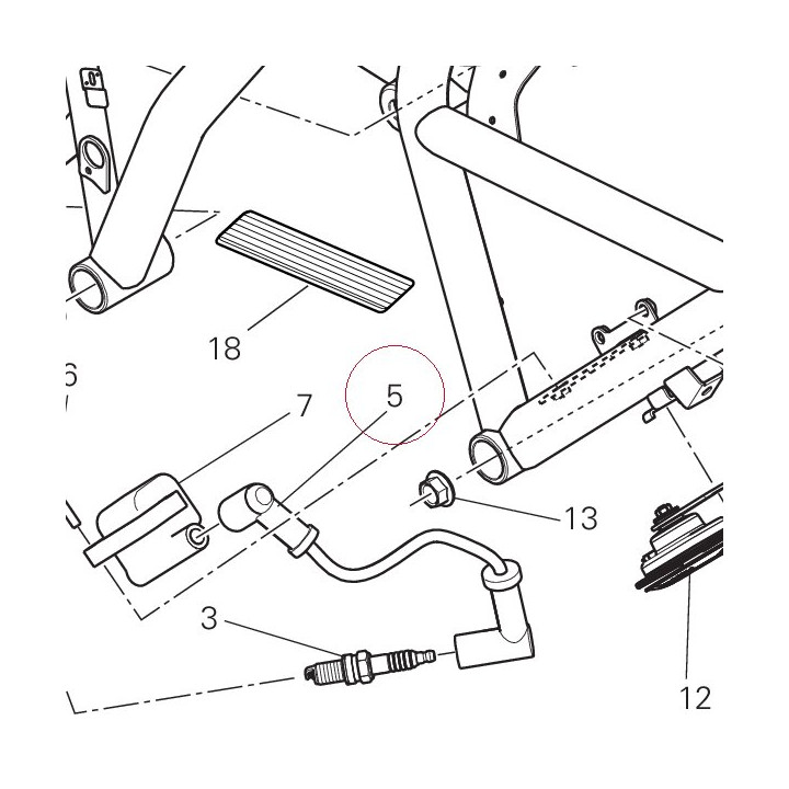 Spark plug wiring 67110312B