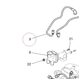 Cable, horizontal head spark plug right 67110321A