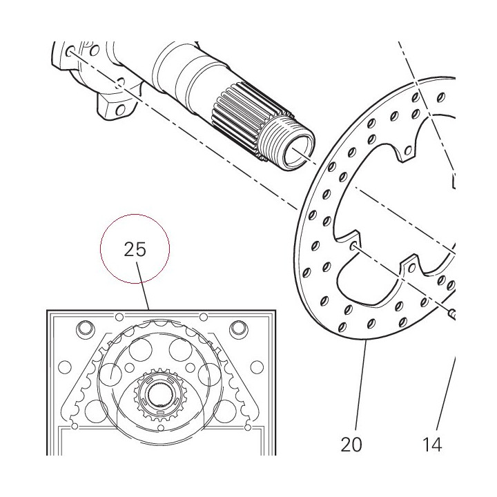 Final drive kit 67620641B