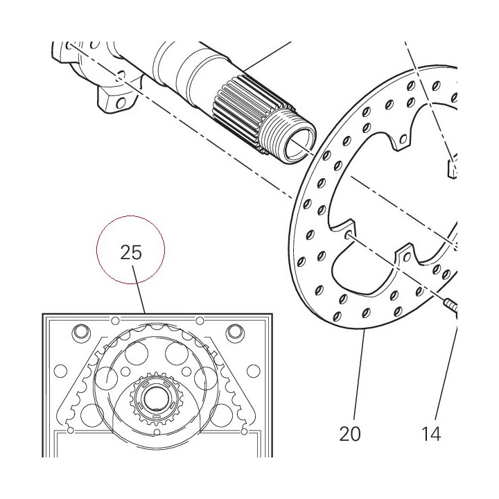 Final drive kit 67620821A
