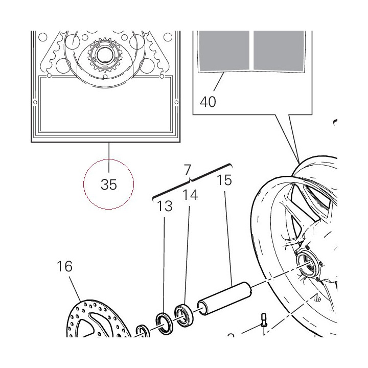 Final drive kit 67621191A