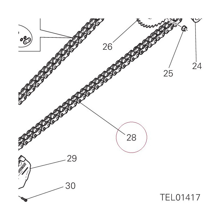 105+1 open chain 67641021A