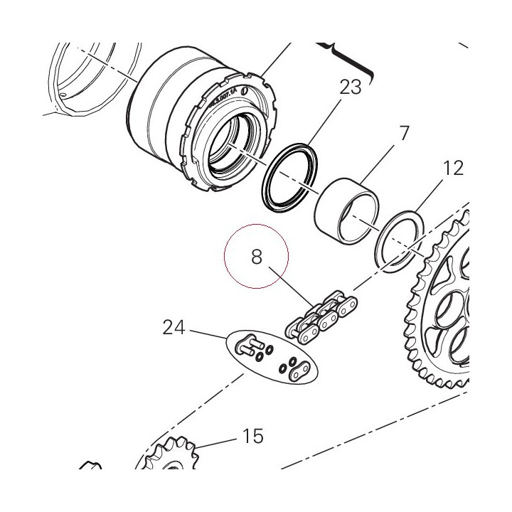 Chain 114+1 67641112A