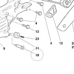 Left stud bolt 68410561A