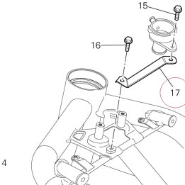 Bracket, radiator filler 68410731A