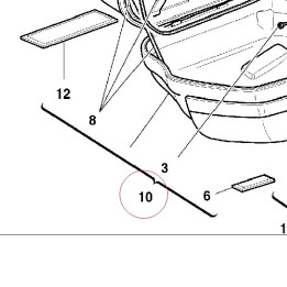 Left pannier 69810161A