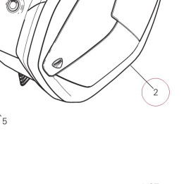 Left pannier complete grey 69812254BD