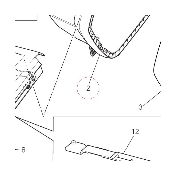 Cover internal left 69812265A