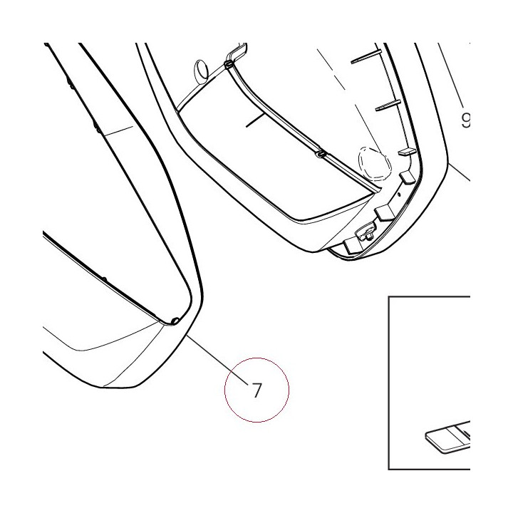 Cover external (r.h. 69812341A