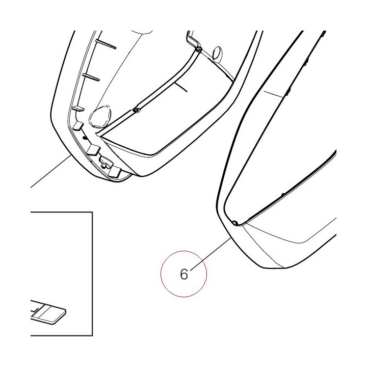 Cover external left 69812351A