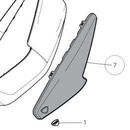 Cap left 69812371AA