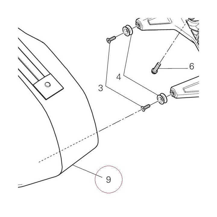 Right pannier 69822141C
