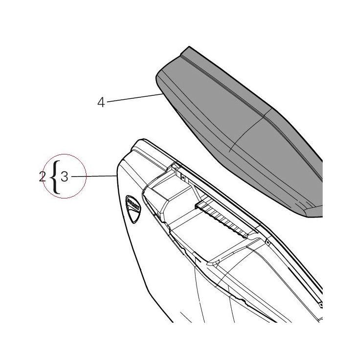Cover external (r.h. 69910141B