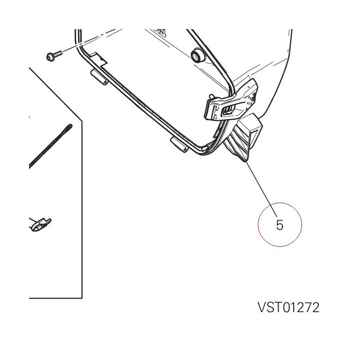 Cover internal right 69910181B