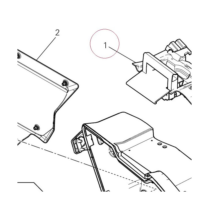 Pannier lock kit right 69910201A
