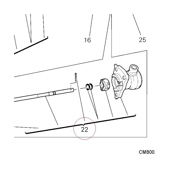 Cylinder, clutch pressure 69925111A