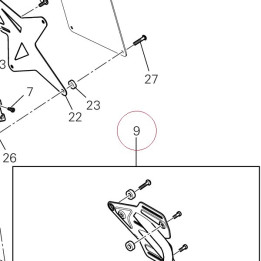 Number plate holder kit 69925551A