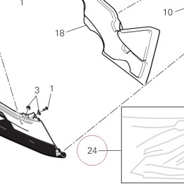 Fairing/headlight fairing decal kit 69928591A