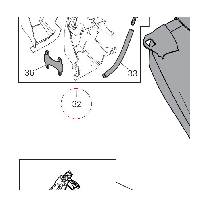 Breather pipe fixing kit 6992A001A