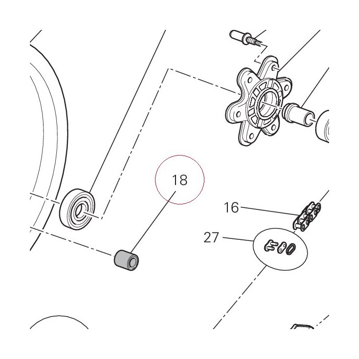 Absorber, hub shock 70010051A