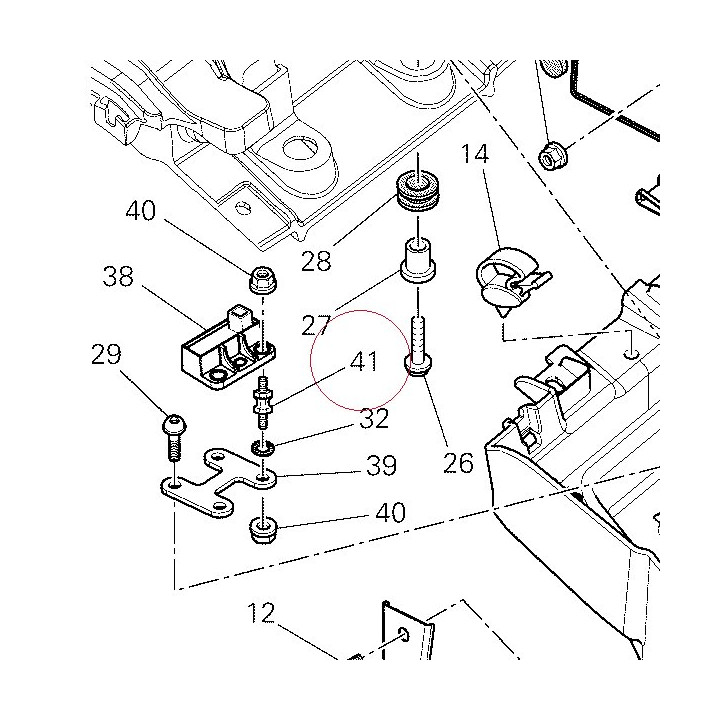 Vibration damper pad 70010261A