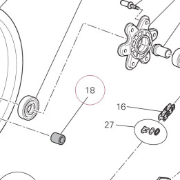 Absorber, hub shock 70090051A