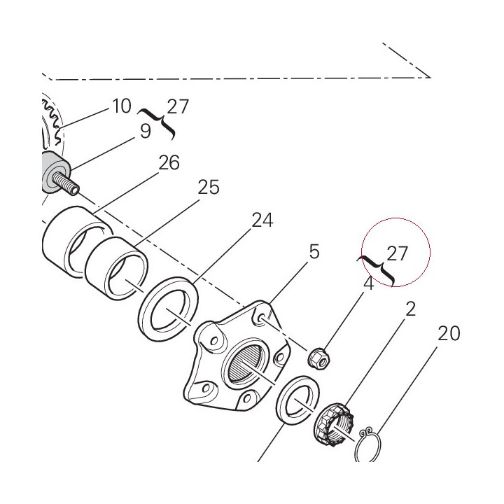 Absorber, hub shock 70090552A