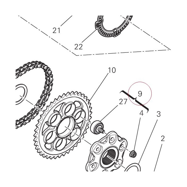 Absorber, hub shock 70090563A