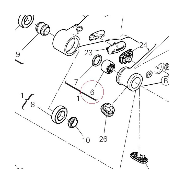 Bearing, needle 70140171A