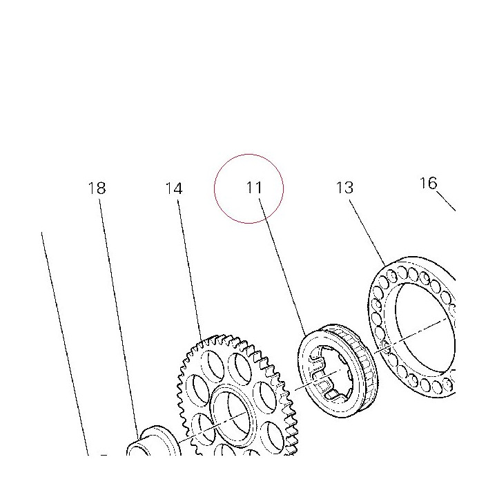 Clutch, one way 70140231A