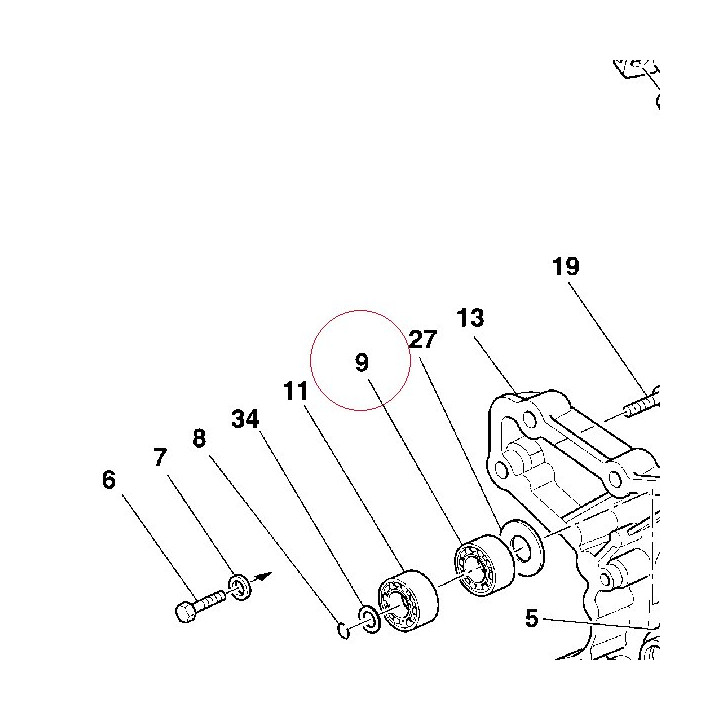 Ball bearing 6000 70240101A